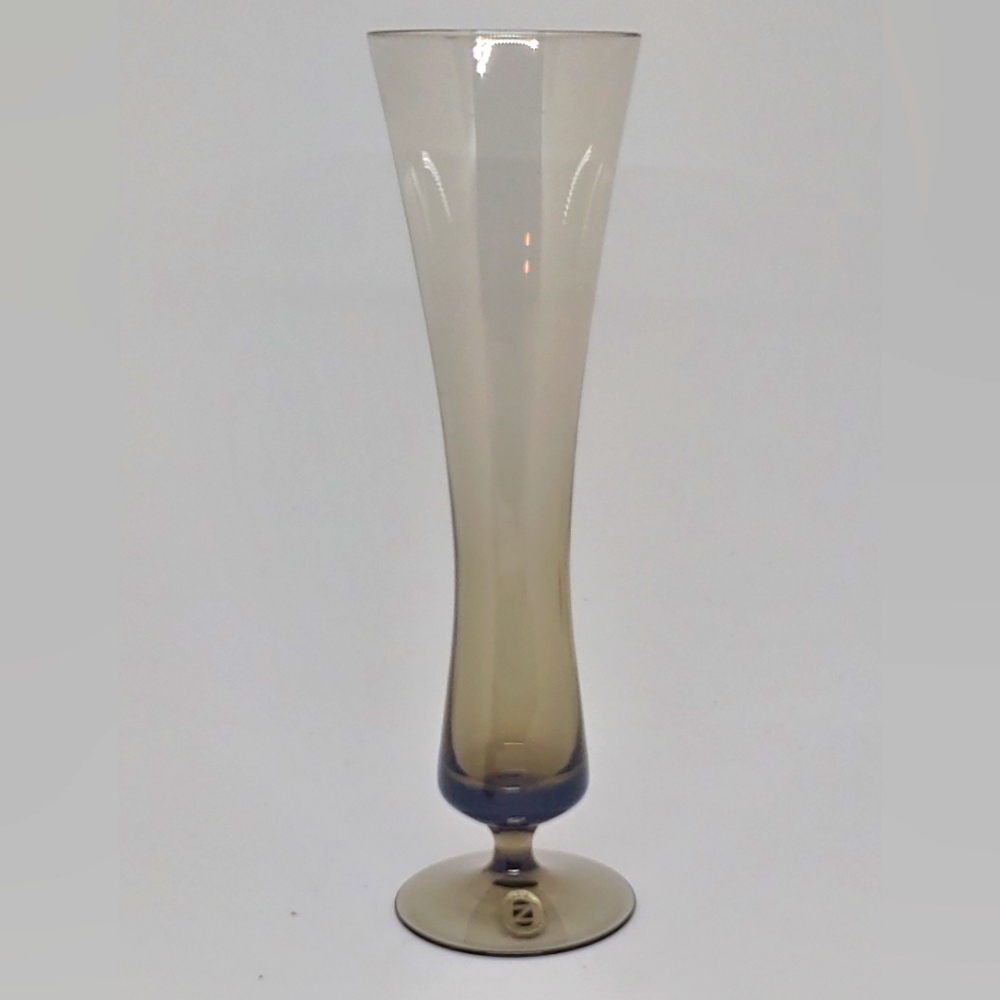 Zwiesel Glas Smokey Brown Glass Vase